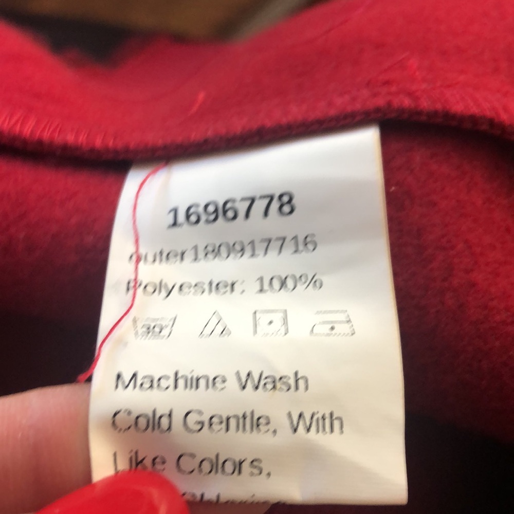 EUC Shein Black & Red Cape Size XS - Picture 7 of 7